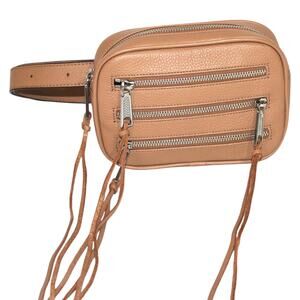 Rebecca Minkoff Tan Leather 3 Zip Belt Bag
